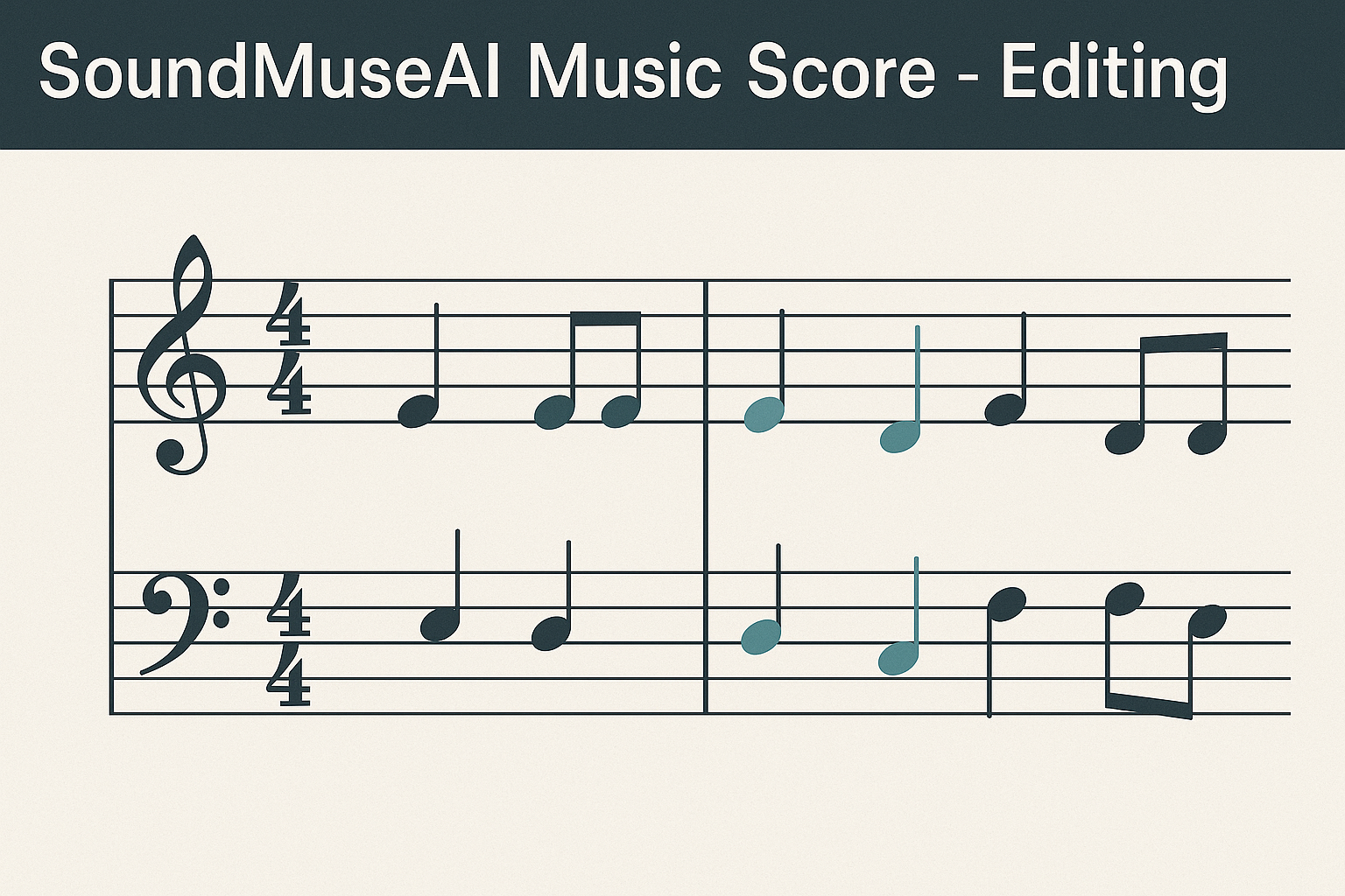 Music Score mock-up